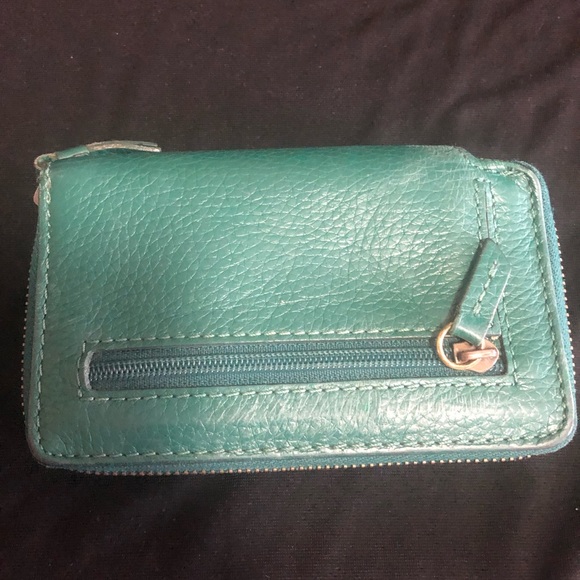 Emerald Green Fossil Wallet - Picture 2 of 4